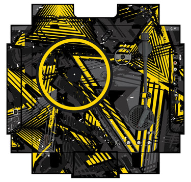 Numark PT 01 incl. Sides Skin Ridge Yellow